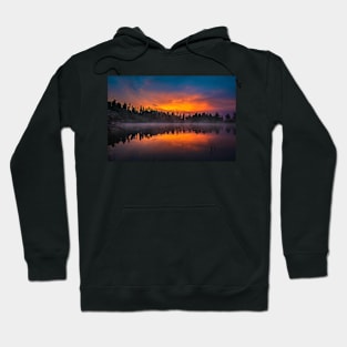 Diamond Lake Sunset Reflection Hoodie